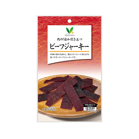 Vマーク 肉のうまみ引き立つビーフジャーキー  51g