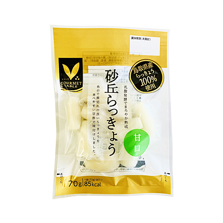 Vマークグルメテーブル 鳥取砂丘らっきょう 甘口  70g