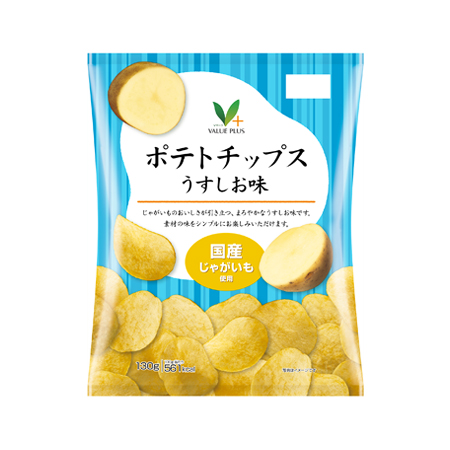 Vマーク ポテトチップス うすしお味   130g