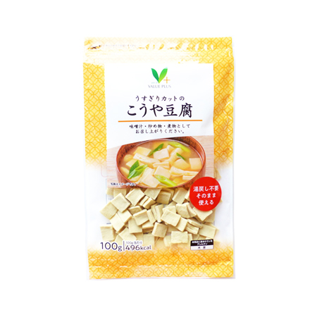 Vマーク うすぎりカットのこうや豆腐  100g