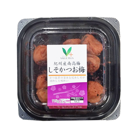 Vマーク 紀州産南高梅 しそかつお梅  115g