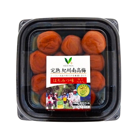 Vマーク 完熟紀州南高梅 はちみつ味 塩分約6％  240g