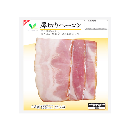 Vマーク 厚切りベーコン  48g