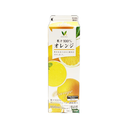 Vマーク オレンジ100％  900ml