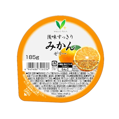 Vマーク 後味すっきり みかんゼリー  185g