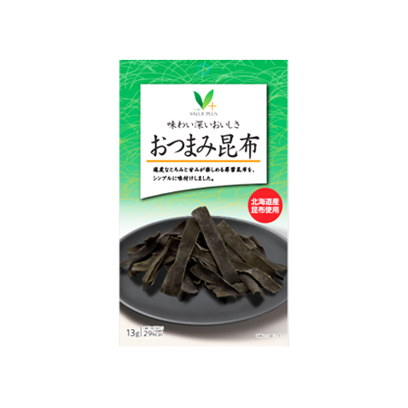 Vマーク 味わい深いおいしさ おつまみ昆布  13g