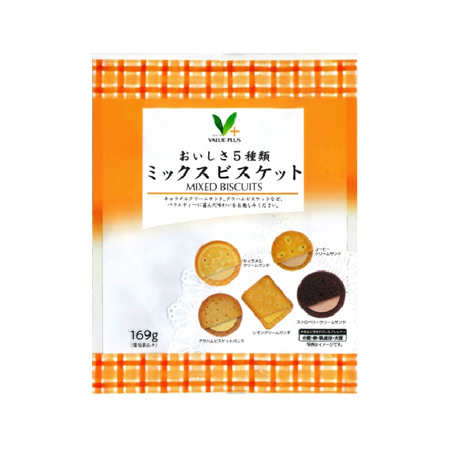 Vマーク おいしさ5種類 ミックスビスケット　169g