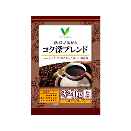 【粉】Vマーク 香ばしさ広がるコク深ブレンド   320g