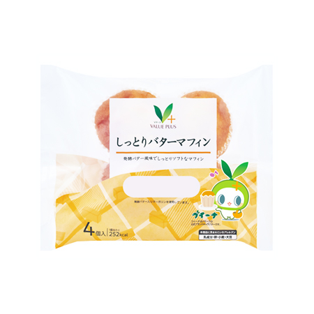 Vマーク しっとりバターマフィン  4個入