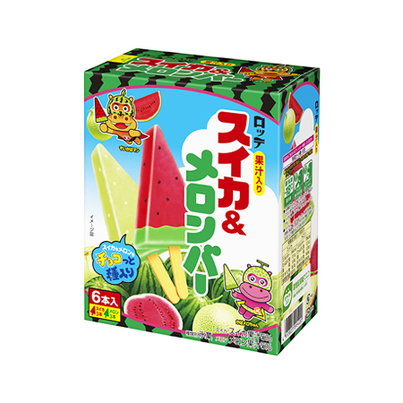 ロッテ スイカ＆メロンバー  70ml×6