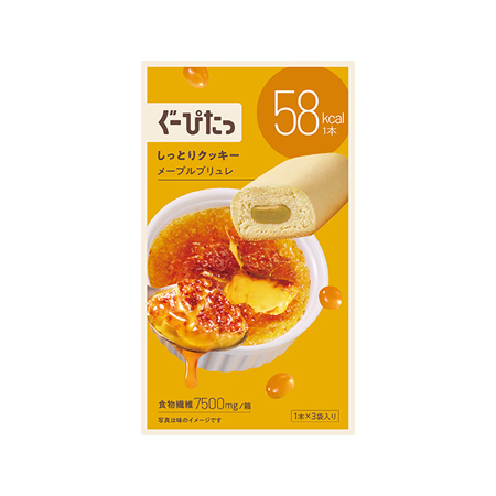 ぐーぴたっ しっとりクッキー メープルブリュレ 1本×3袋