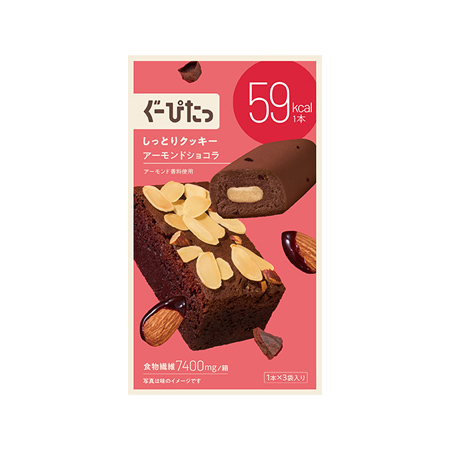 ぐーぴたっ しっとりクッキー アーモンドショコラ 1本×3袋