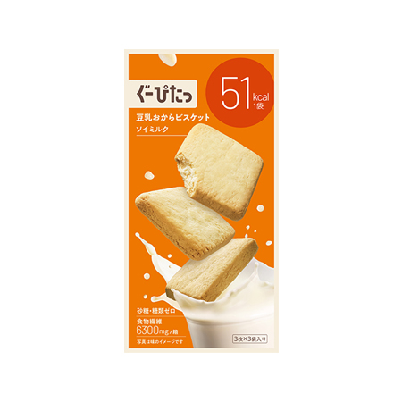 ぐーぴたっ 豆乳おからビスケット ソイミルク 3枚×3袋