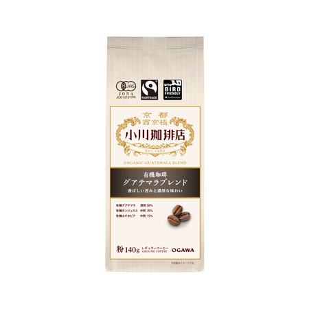 【粉】小川珈琲 有機珈琲 グアテマラブレンド  140g