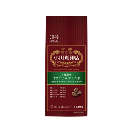 【豆】小川珈琲 有機珈琲 オリジナルブレンド  140g