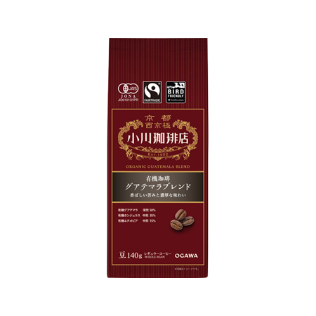 【豆】小川珈琲 有機珈琲 グアテマラブレンド  140g