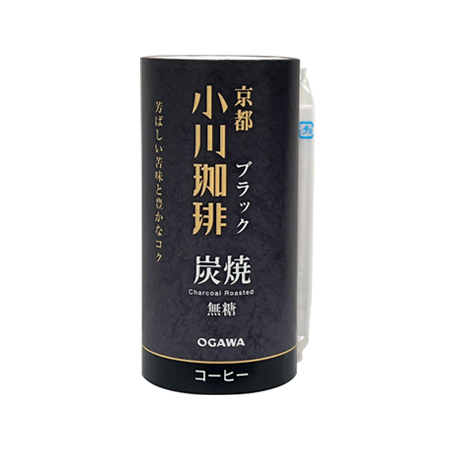 京都小川珈琲 炭焼珈琲 ブラック 無糖  195g