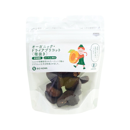 アルファフードスタッフ BIONOWA オーガニック・ドライアプリコット(種抜き)  60g