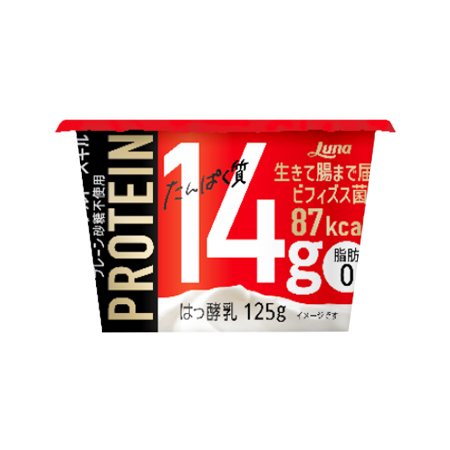 日本ルナ 高たんぱくヨーグルト スキル プレーン砂糖不使用  125g