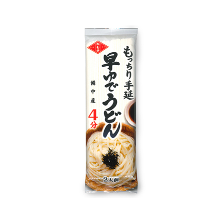 かも川手延べ素? もっちり手延早ゆでうどん  200g