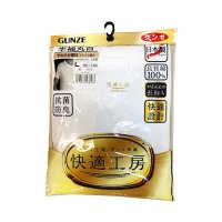 グンゼ　快適工房半袖丸首 白　Ｌ