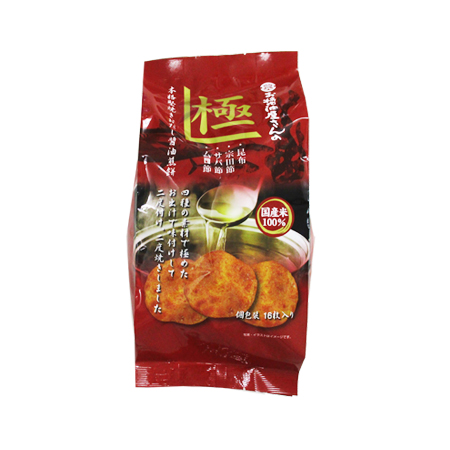 お醤油屋 旨だし 醤油煎餅  16枚入