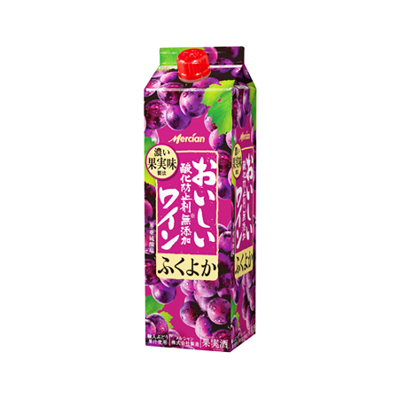 メルシャンおいしい酸化防止剤無添加赤ワイン ふくよか赤  1000ml