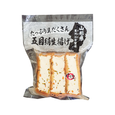 住吉屋食品 五目絹生揚げ  3個入