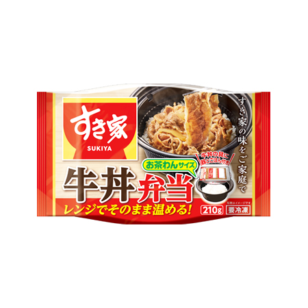 すき家 牛丼弁当 お茶わんサイズ  210g