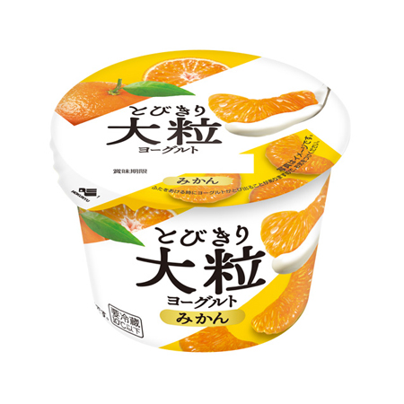 北海道乳業 とびきり大粒ヨーグルト みかん 120g