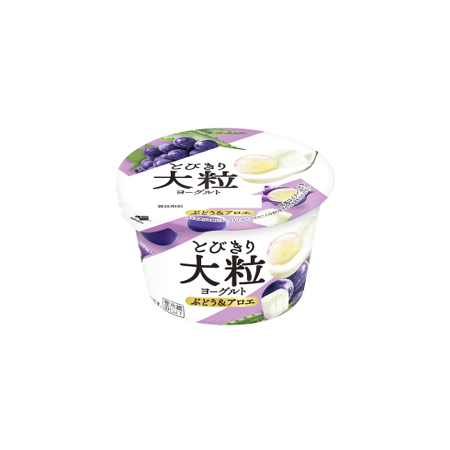 北海道乳業 とびきり大粒ヨーグルト ぶどう＆アロエ  120ｇ