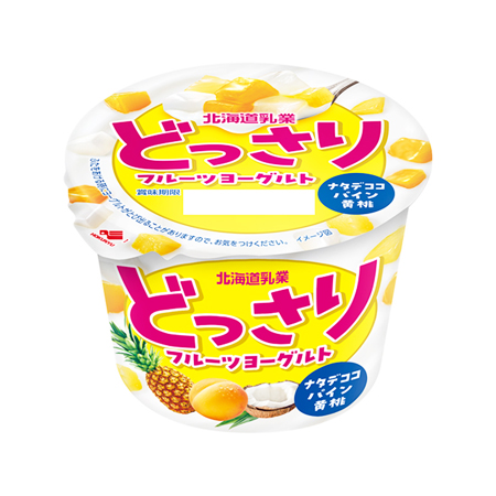 北海道乳業 どっさりフルーツヨーグルト  120g