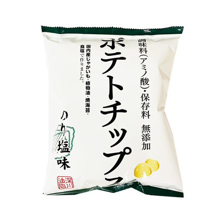 深川油脂 化学調味料無添加ポテトチップ のり塩 55g