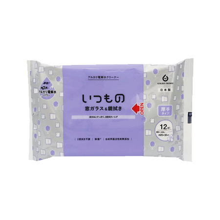 窓ガラス＆鏡用クリーナー 12枚