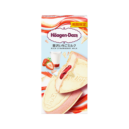 ハーゲンダッツ クリスピーサンド 贅沢いちごミルク  60ml