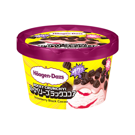 ハーゲンダッツ ミニカップ ROCKY CRUNCHY! ストロベリーブラックココア  88ml
