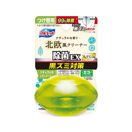 液体ブルーレットおくだけ除菌EX フレグランス 北欧レモンリーフ つけかえ 67ml