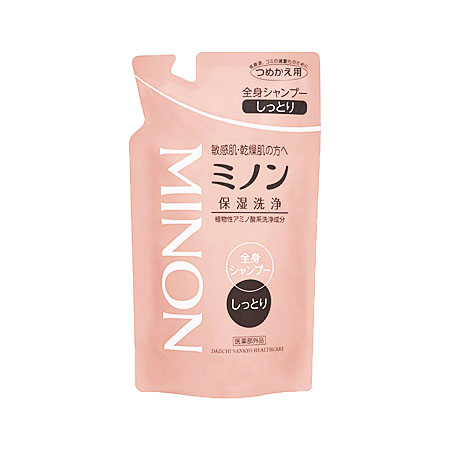 ミノン 全身シャンプー しっとりタイプ つめかえ 380ml