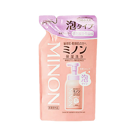 ミノン全身シャンプー泡タイプ つめかえ 400ml