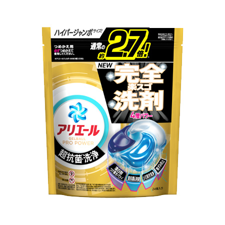 アリエール ジェルボール プロパワー つめかえ ハイパージャンボ 24個