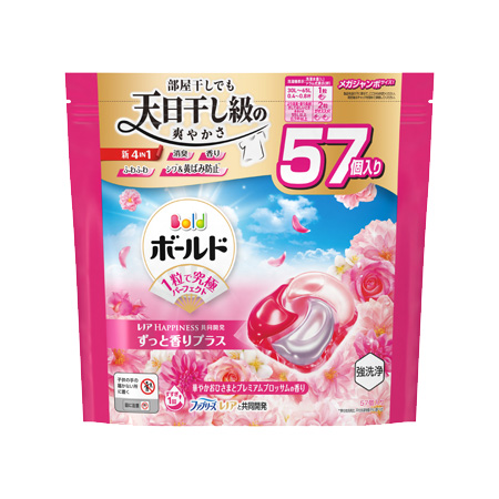 ボールド ジェルボール4D 華やかプレミアムブロッサムの香り つめかえ メガジャンボ 57個