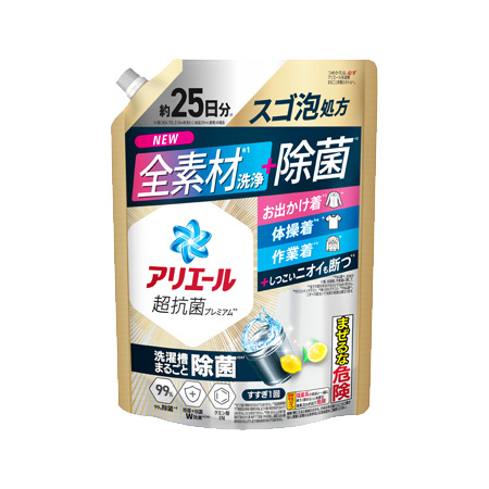 アリエールジェル 除菌プラス つめかえ 超特大 625g