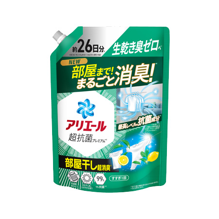アリエールジェル 部屋干しプラス つめかえ 超特大 625g