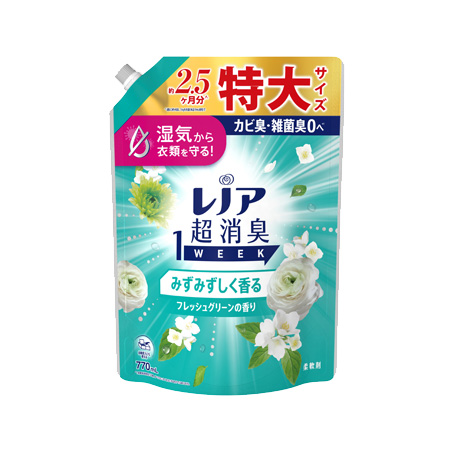 レノア 超消臭 1WEEK フレッシュグリーンの香り つめかえ 特大 770ml