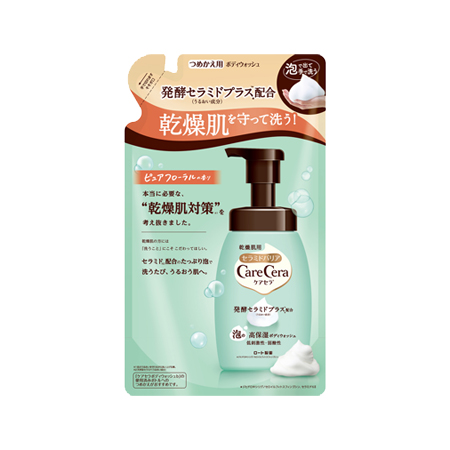 ケアセラ 泡の高保湿ボディウォッシュ つめかえ 385ml