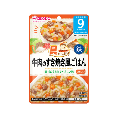 和光堂 具たっぷりグーグーキッチン 牛肉のすき焼き風ごはん   80g