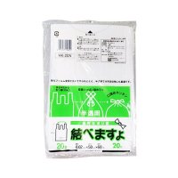 ケミカルジャパン 結べますよ半透明ポリ袋 20L 20枚