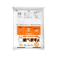 ケミカルジャパン 結べますよ 30L 半透明 50枚